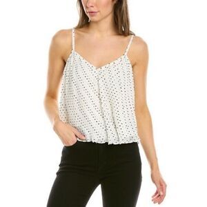 Walter Baker Lyric Top in White Swiss Dot, Medium $178 MSRP